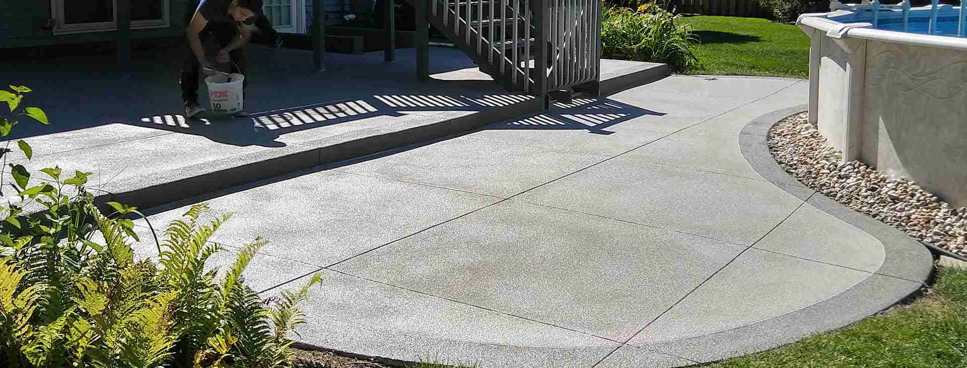 outdoor concrete flooring