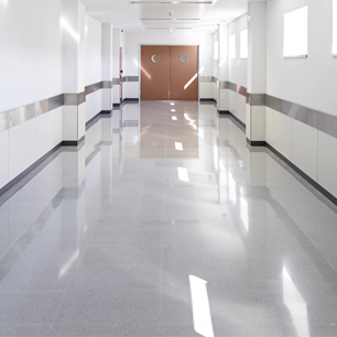 restaurant polished concrete floor