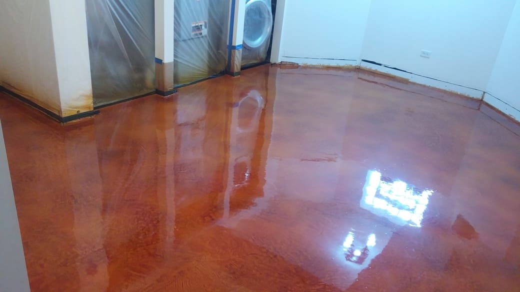 stained concrete flooring