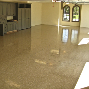 elegant polished concrete flooring